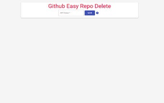 Easy Github Repo Delete