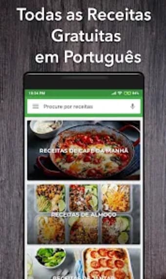 All recipes in Português