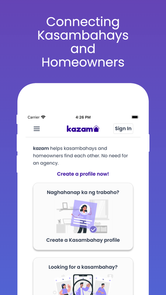 kazam  kasambahay finder