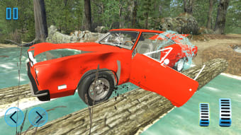 Car Crash vs Broken Bridge Sim