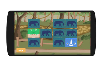 Zoo animal game - memory game