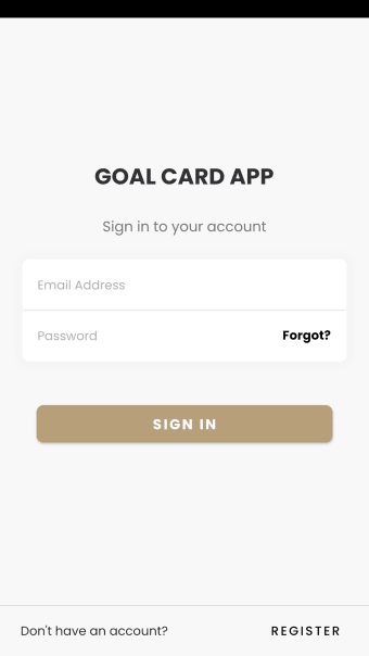 Goal Card App