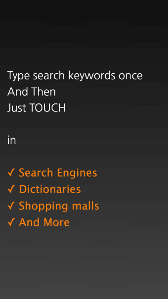 Touch Search