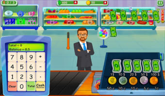 Supermarket Cash Register Sim: Girls Cashier Games