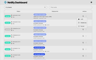 Netlify CI Dashboard