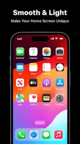 Launcher iOS 17: Phone 15 Pro