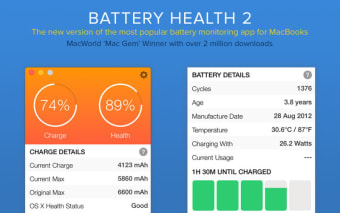 Battery Health 2: Stats & Info