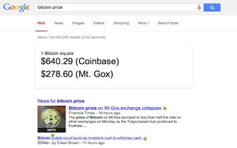 Bitcoin Price Search Results