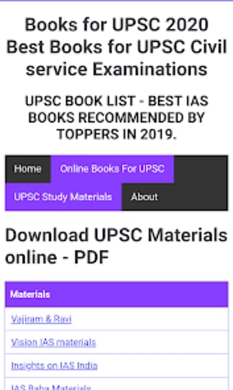 UPSC Books PDF  UPSC Material