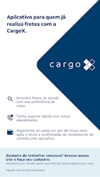 CargoX - Motorista