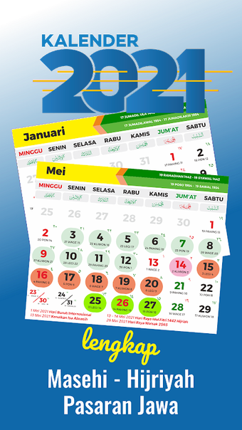 Kalender 2021: Masehi Hijriyah Jawa Dan Puasa Para Android - Download