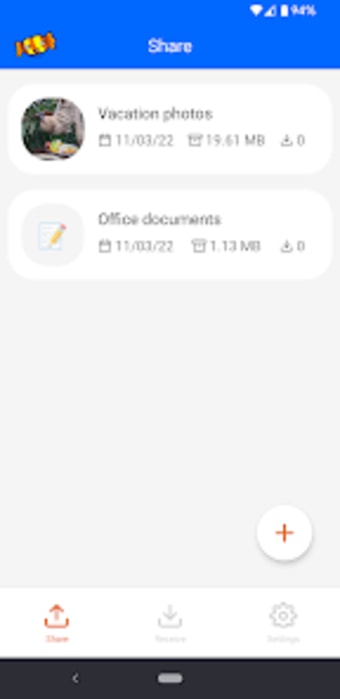 ToffeeShare: File Sharing