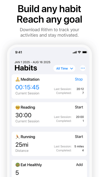 Rithm: Habit Tracker