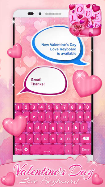 Valentine’s Day Keyboard Theme