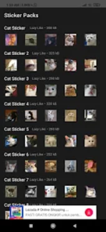 Funny Cat Sticker Collection f