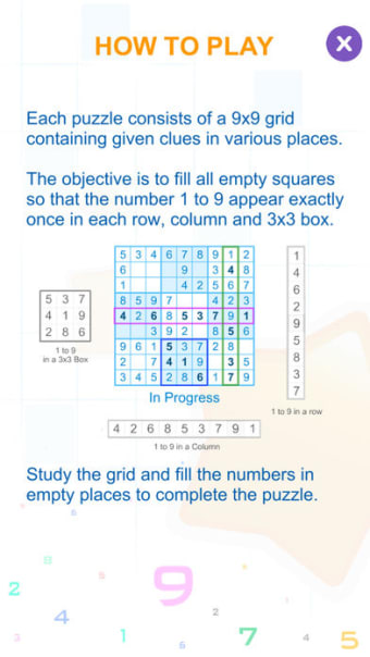 Sudoku Box Puzzle Game