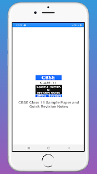 CBSE Class 11 Sample Paper