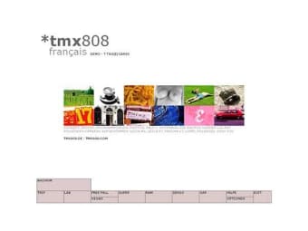 tmx808 Französisch
