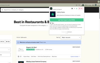 Trustpilot List Exporter