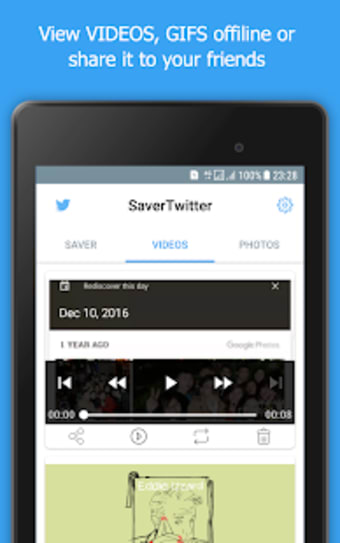 Video  GIF Saver for Twitter