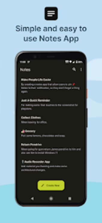 Notes - Pin to notification