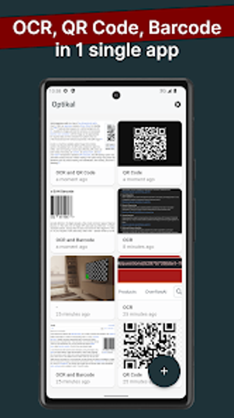 Optikal: OCR QR Code Barcode