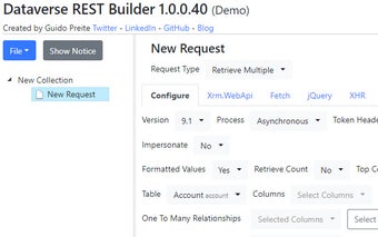 Dataverse REST Builder