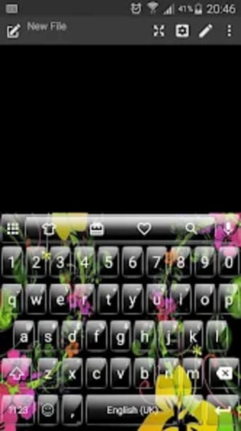 Emoji Keyboard Glass BlackFlow