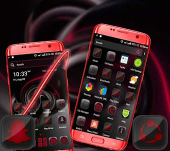 Red Black Launcher Theme