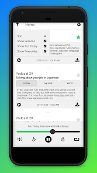 Learn Japanese Pod App