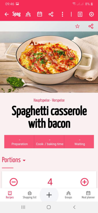 My cookbook app - save recipes