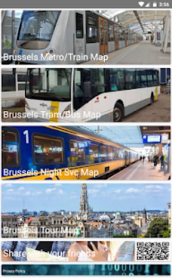 Brussels Metro Bus Tour Map Offline メトロオフライン路線図