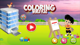 coloring world flag countries