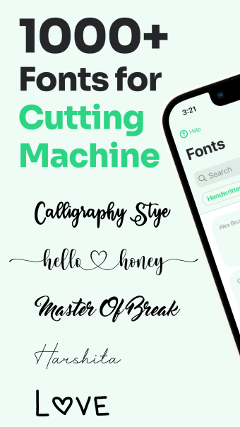 Cut Machine Fonts Design Space