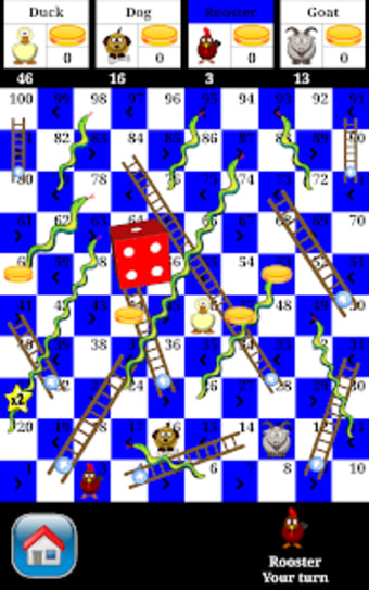 Snakes and Ladders - 2 to 4 player board game