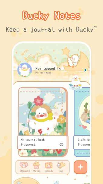 Ducky Notes-Cute Diary App