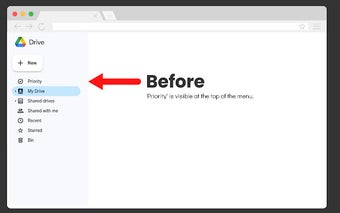 Priority On/Off Switch for Google Drive™