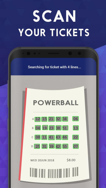 Ticket Scanner for Mega Millions  Powerball
