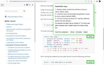 ExplainDev: Explains the code in your browser