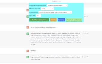 Two Way Voice for ChatGPT