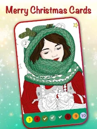 Christmas Cards Coloring Book