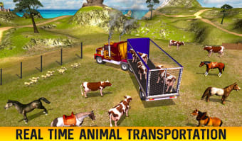 Farm Animal Transport Truck Driving Games: Offroad