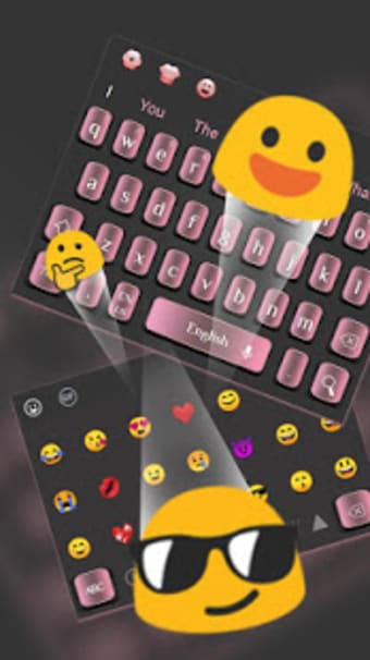 Simple Textured Pink Keyboard