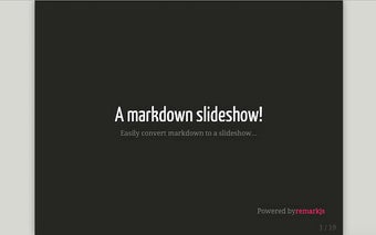 Markdown Slides