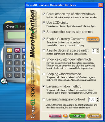 CrossGL Surface Calculator