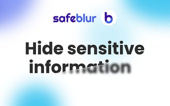 SafeBlur - Hide sensitive info