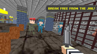 American Jail Break - Block Strike Survival Games