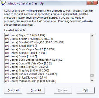 Windows Installer CleanUp