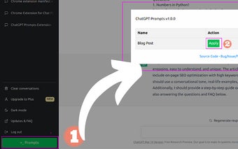 ChatGPT Prompts Extension
