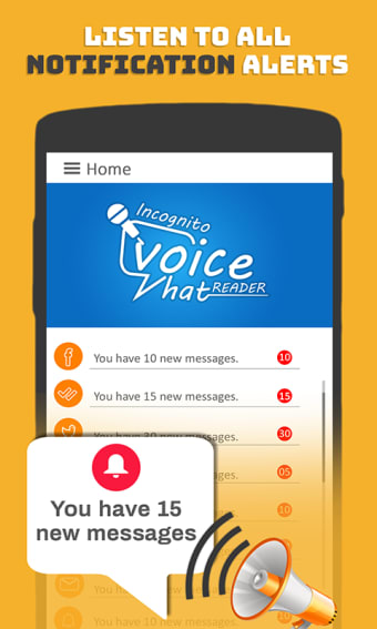 Voice Notification Reader for whatsapp, SMS Notify